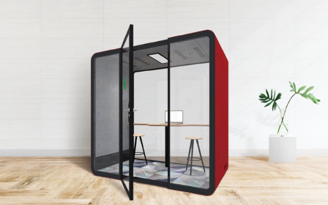 Telebooth Layout Okamura Height Adjustable Desks| Modular Leather Desk